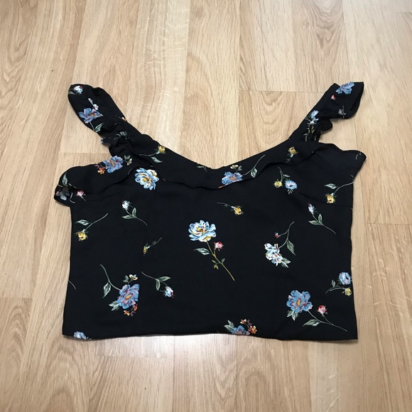 Line & Dot Floral Top - Picture 1 of 2